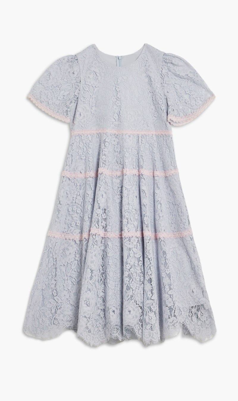 

Needle & Thread Blue Lace Primrose Kids Dress for Kids | The Deal Outlet