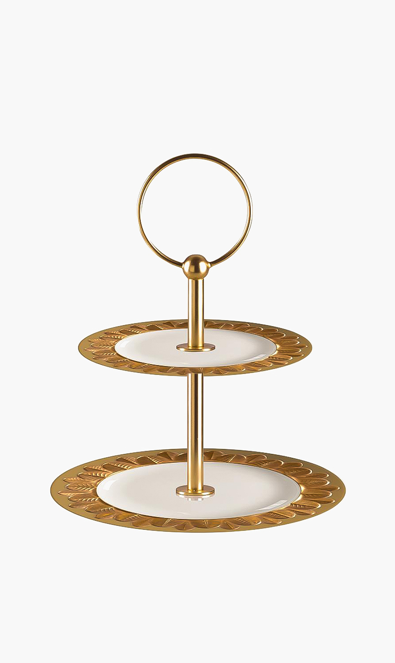 

Villari Peacock 2-tier Cake Stand