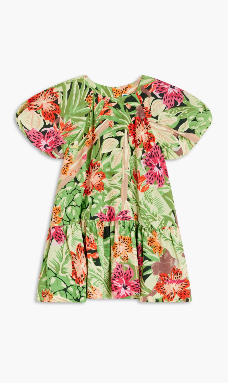 

Kenzo Green Dress for Kids | The Deal Outlet