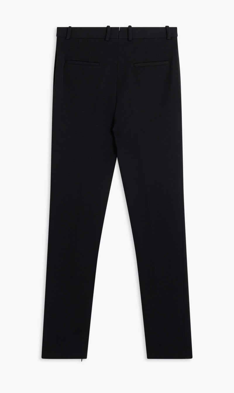 

Salvatore Ferragamo Black Stretch Technical Gabardine Trousers Without Pleats for Men | The Deal Outlet