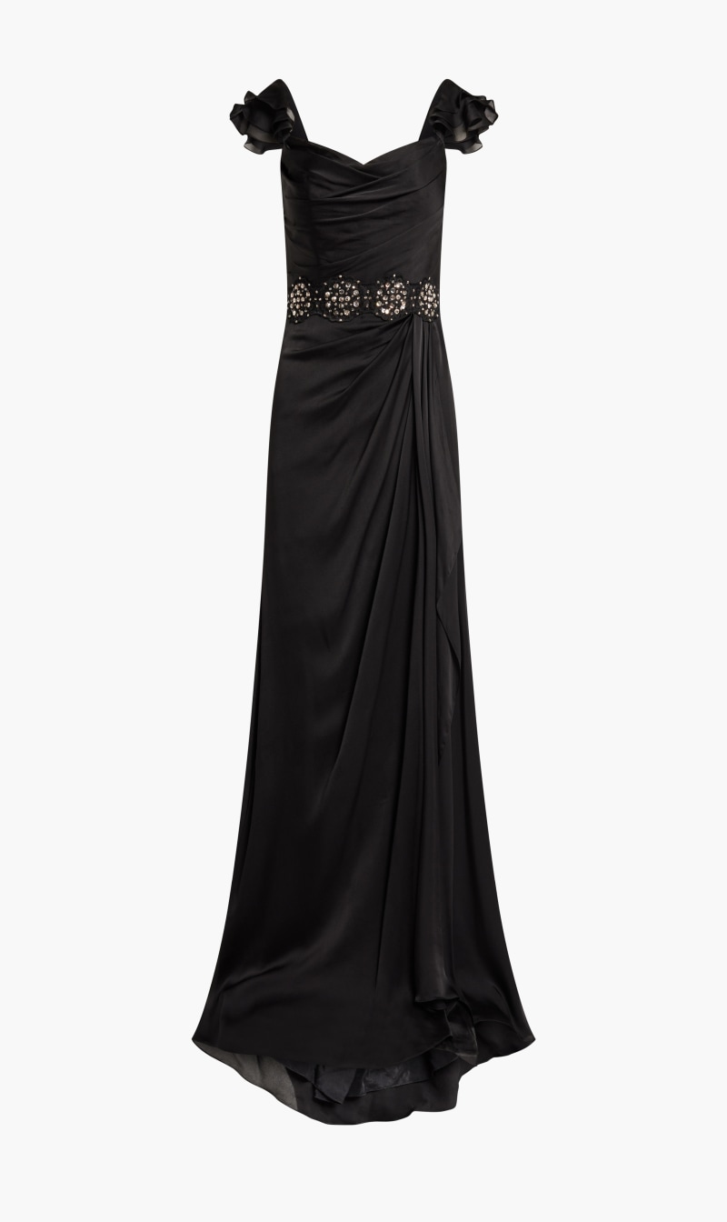 

Sleeveless Velvet Dress, Black