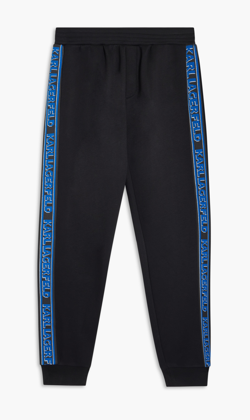 

Karl Lagerfeld Black Logo Tape Sweatpants for Men | The Deal Outlet