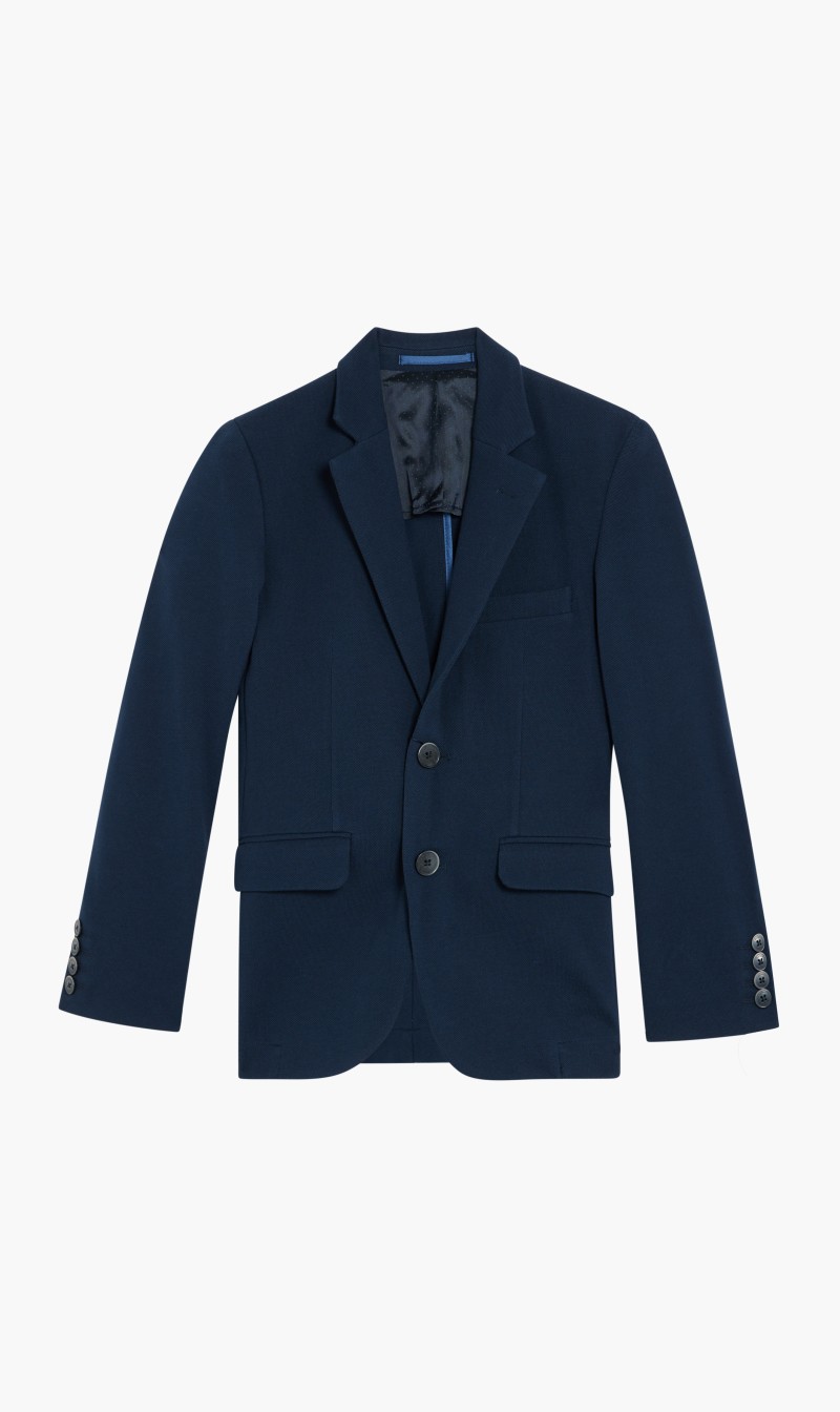 

Stretch Pique Blazer, Blue