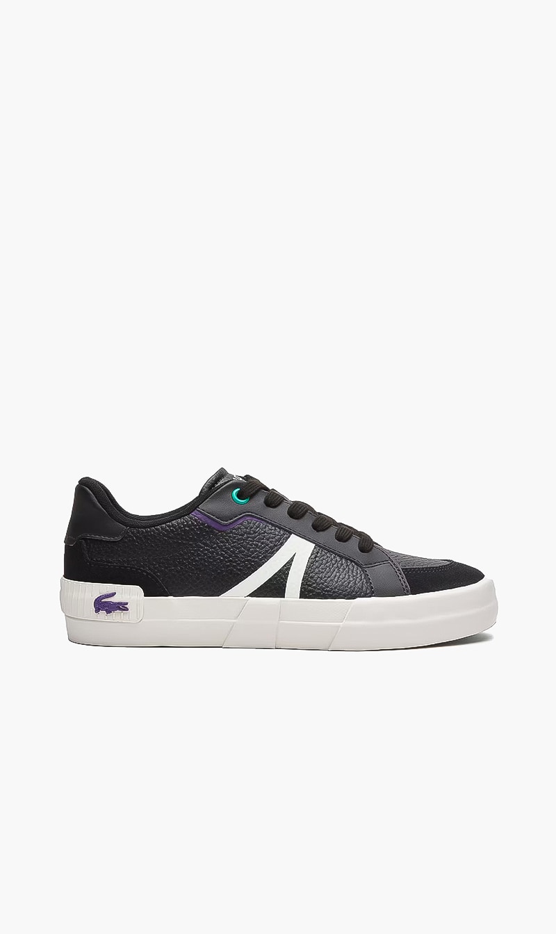 

Lacoste Black Leather Lace Sneakers for Women | The Deal Outlet