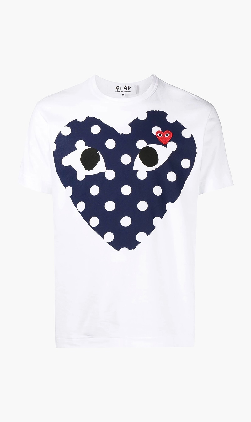 

Play Polka Dot Cotton T-shirt, White