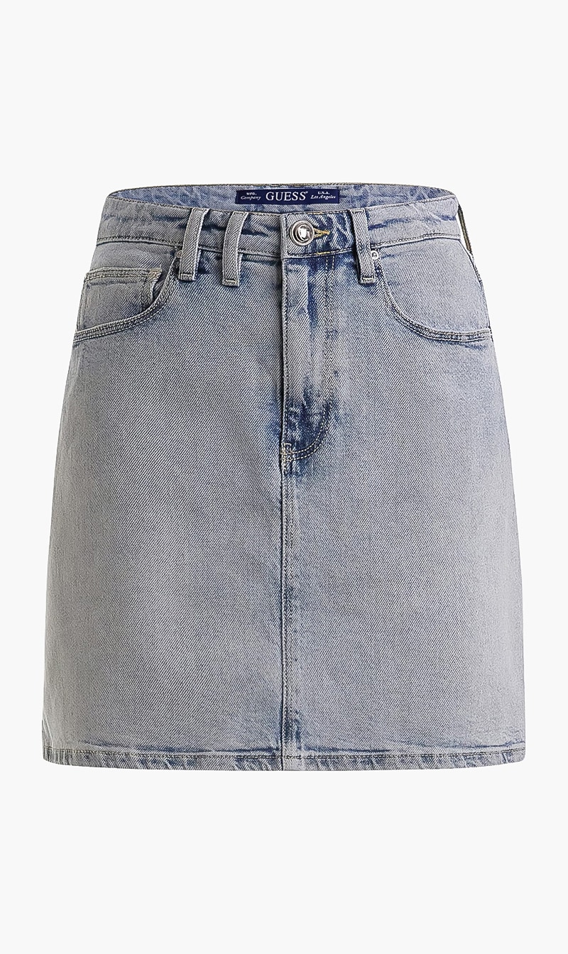 

Guess Blue Carla Denim Skirt for Women | The Deal Outlet