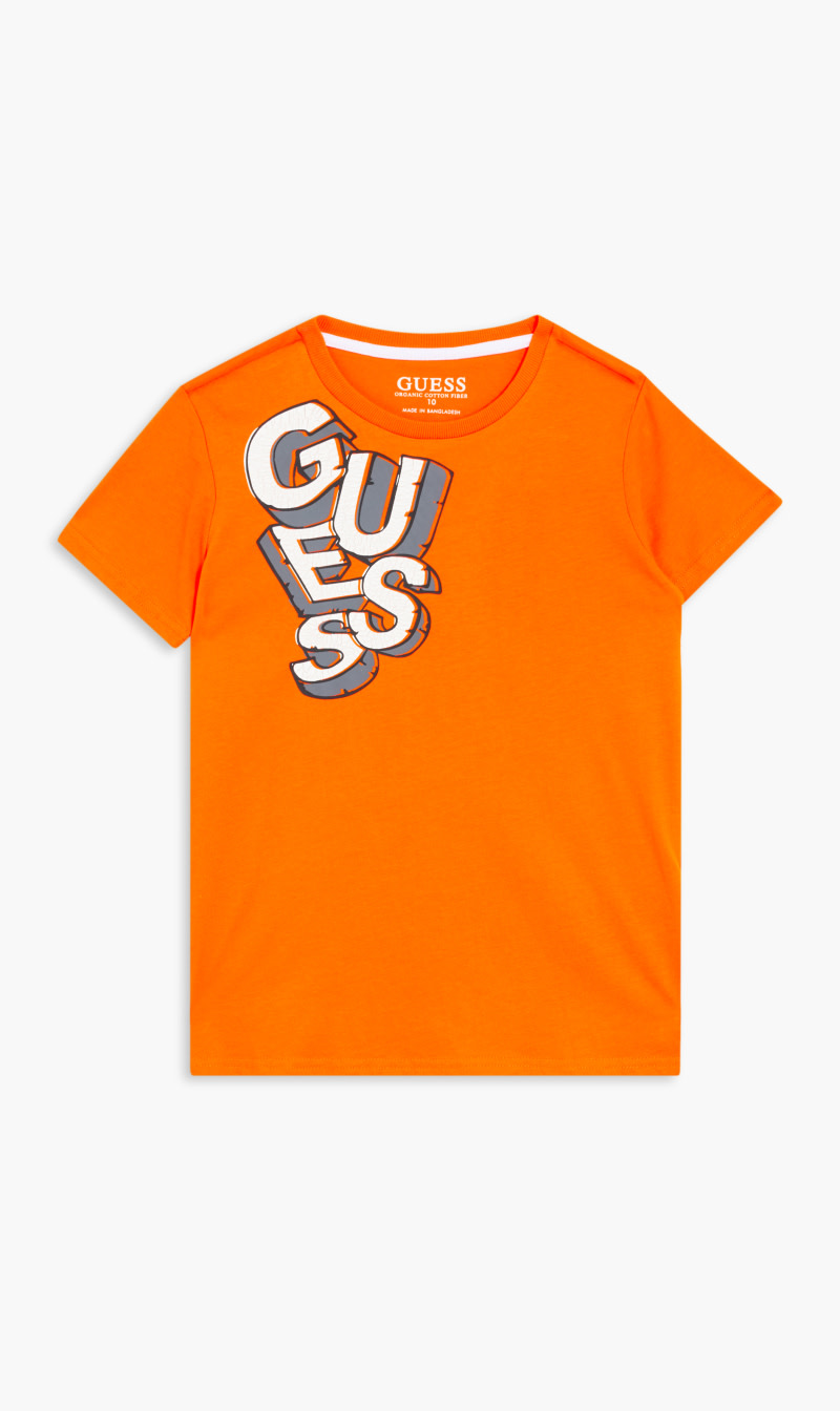 

Guess Orange Mid Organic Stream Jersey T-shirt for Boys | The Deal Outlet