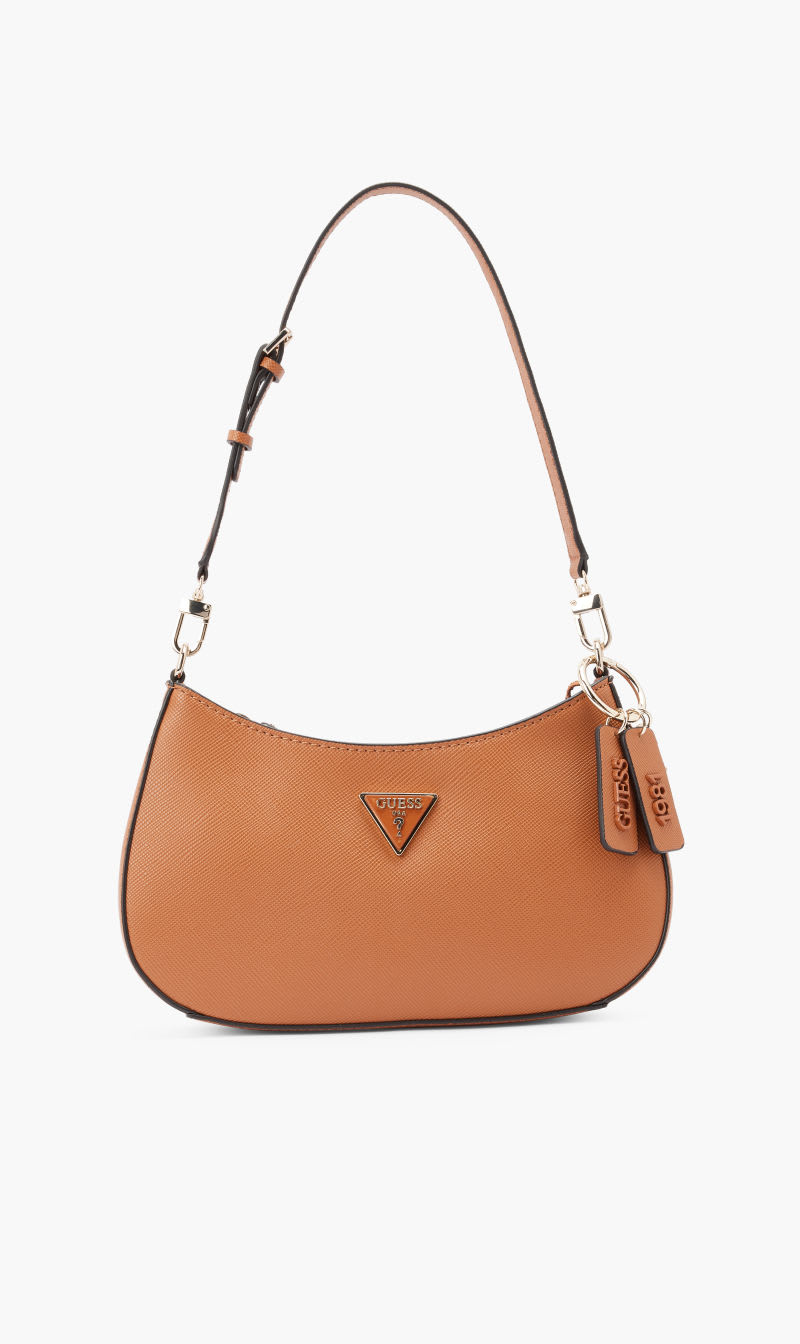 

Guess Brown Noelle Top Zip Shoulder Bag for Women | The Deal Outlet