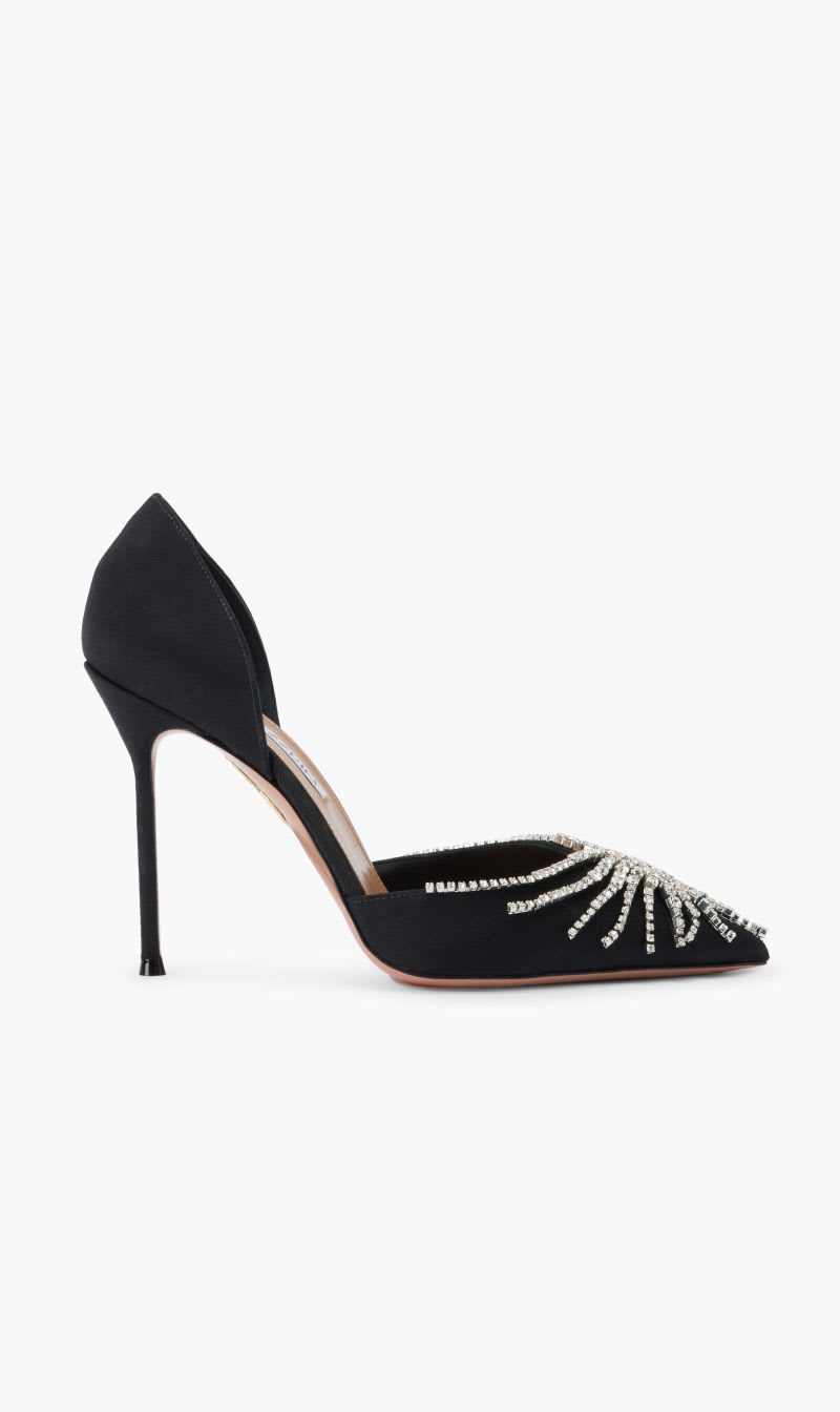 

Aquazzura Firenze Black Sunshine Pump 105 for Women | The Deal Outlet