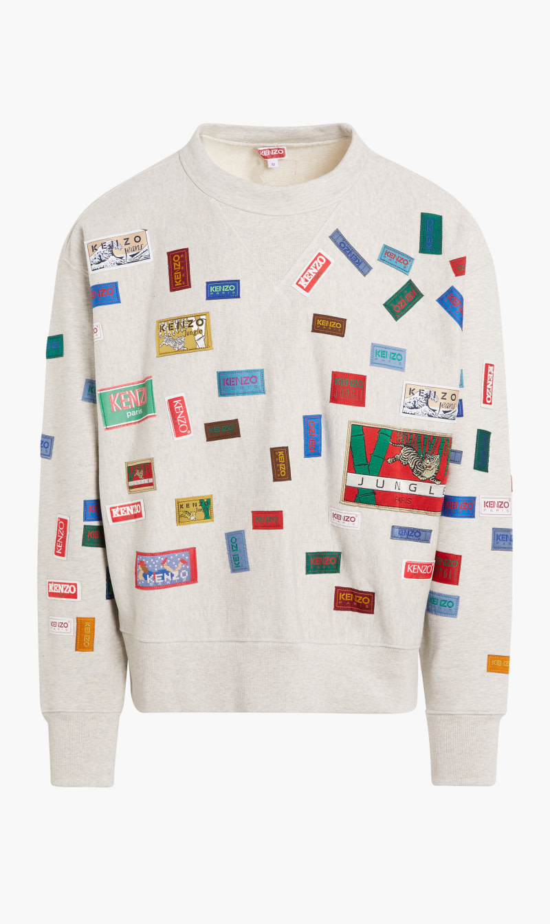 

Kenzo Grey Archive Labels Sweatshirt for Men | The Deal Outlet