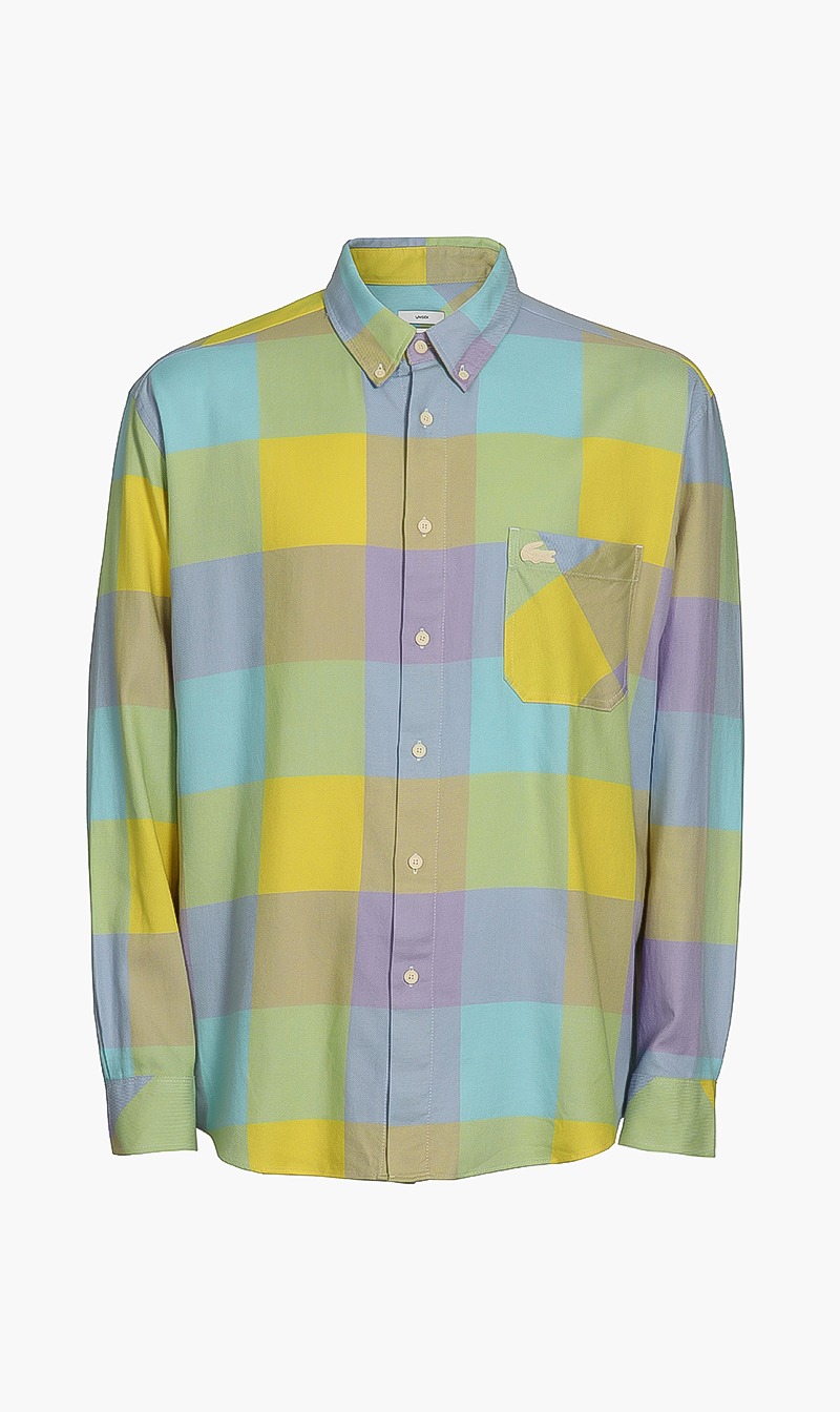 

Lacoste Yellow Chequered Long Sleeves Shirt for Men | The Deal Outlet