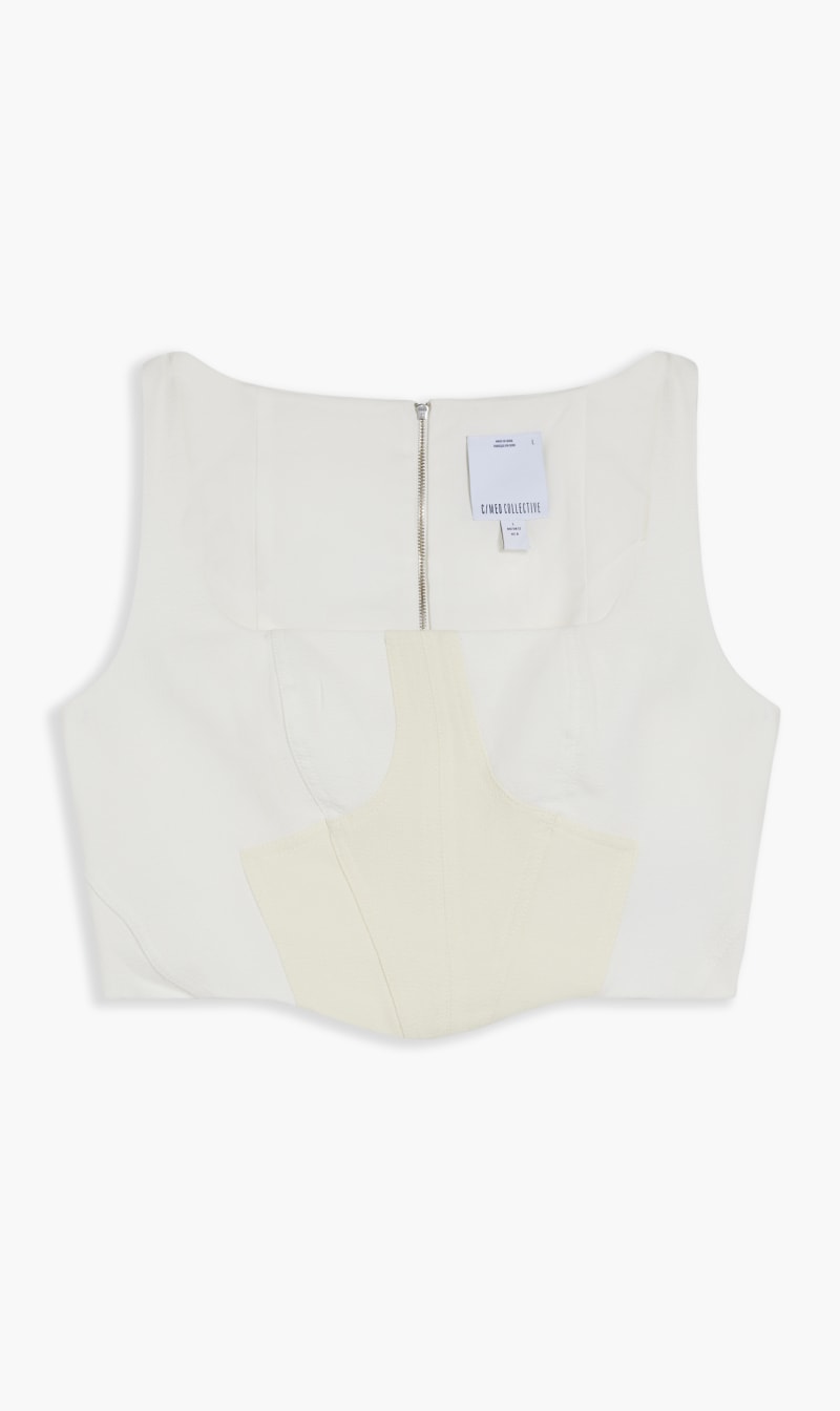 

Cmeo Collective White Tempered Top for Women | The Deal Outlet