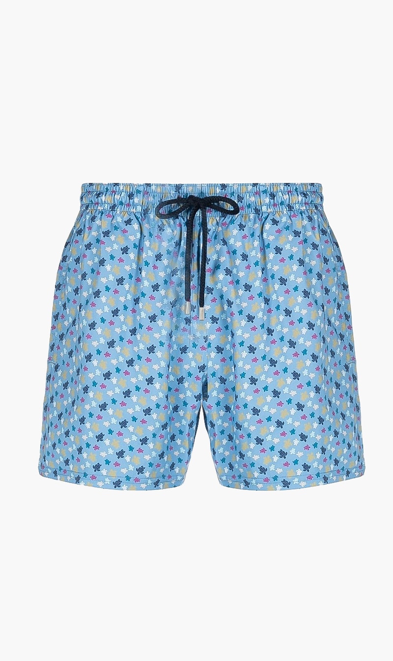 

Turtle Printed Shorts, Purple