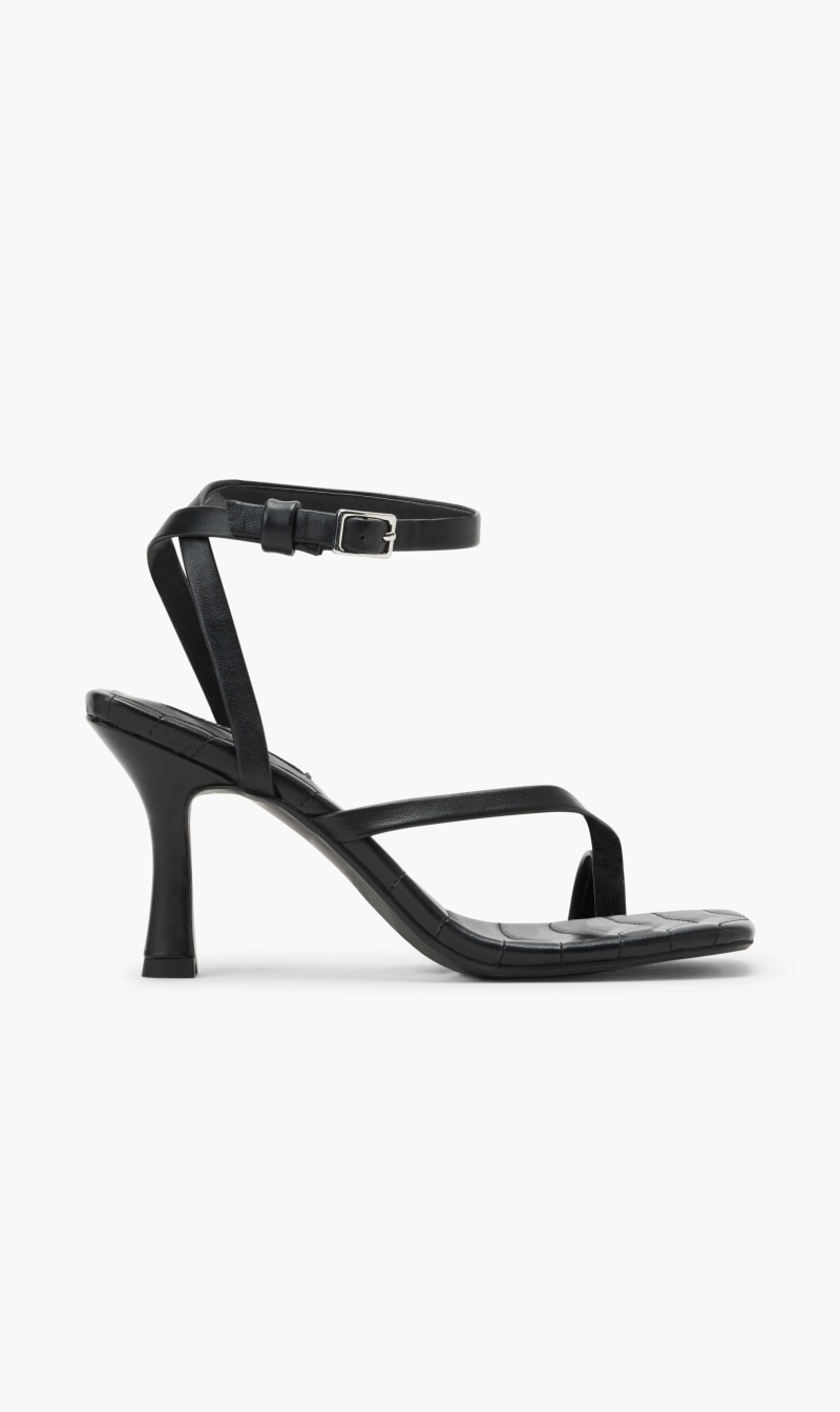 

Neama Leather Sandals, Black