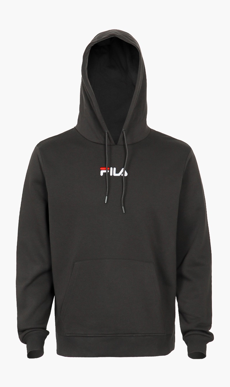 

Linear Embroidery Hoodie, Black