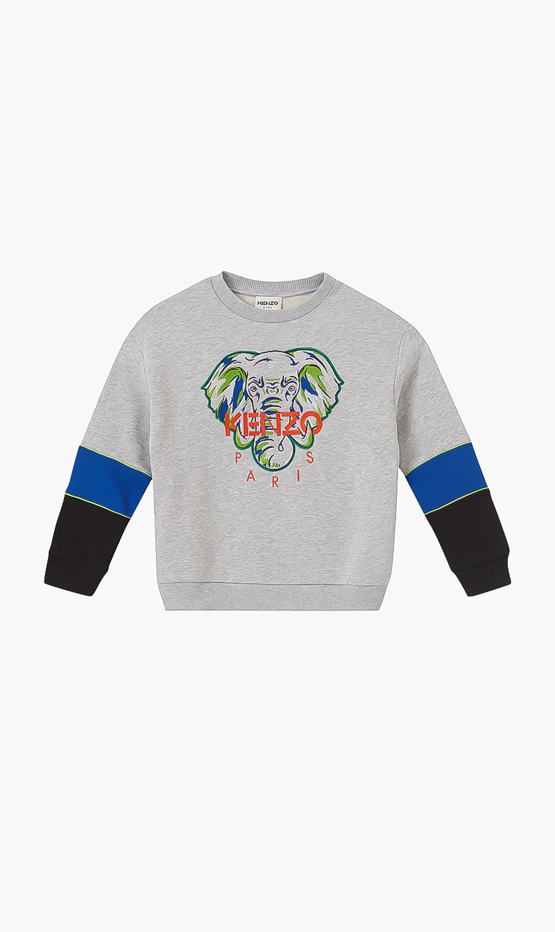 

Elephant Printed Sweatshirt, White