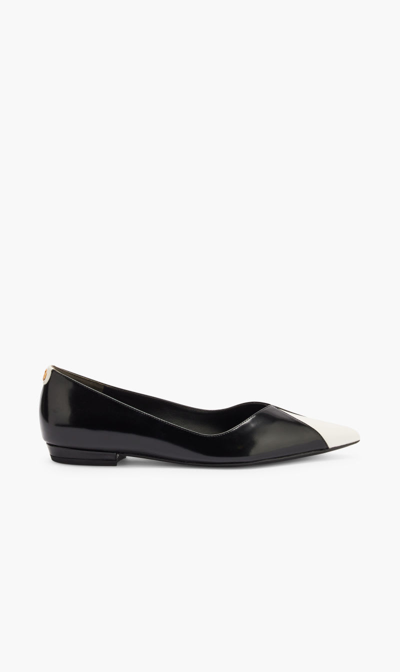 

Tory Burch Black Triangle Pointed Flat for Women | The Deal Outlet