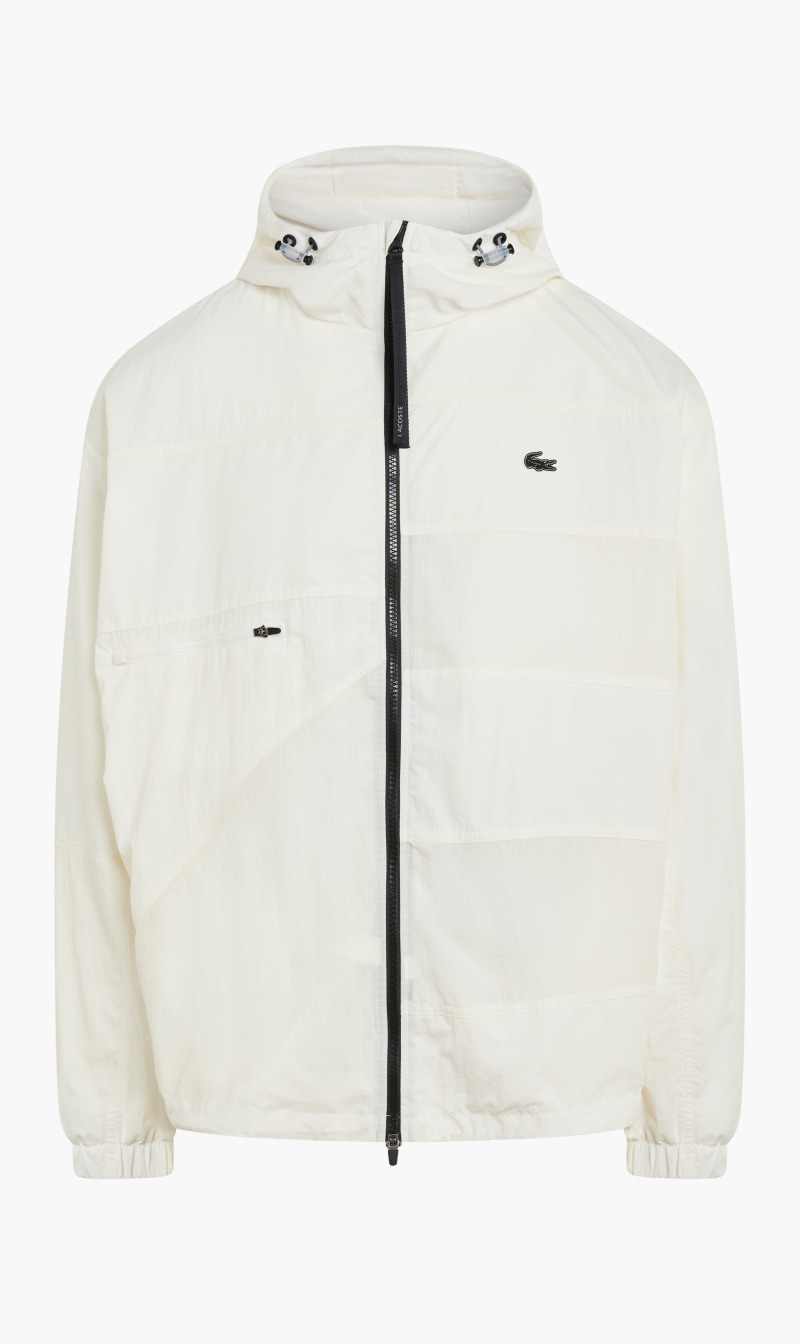 

Lacoste White Blouson Fold Down Jacket for Men | The Deal Outlet