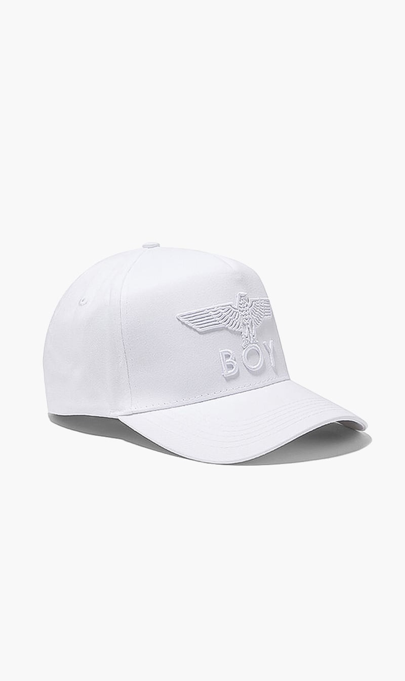 

Cotton Large Branding Cap, White