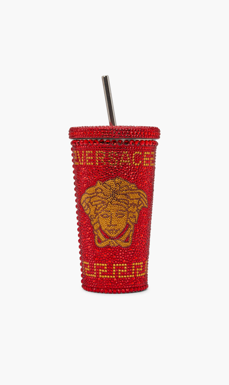 

Versace Pink Travel Cup Crys Medusa | The Deal Outlet