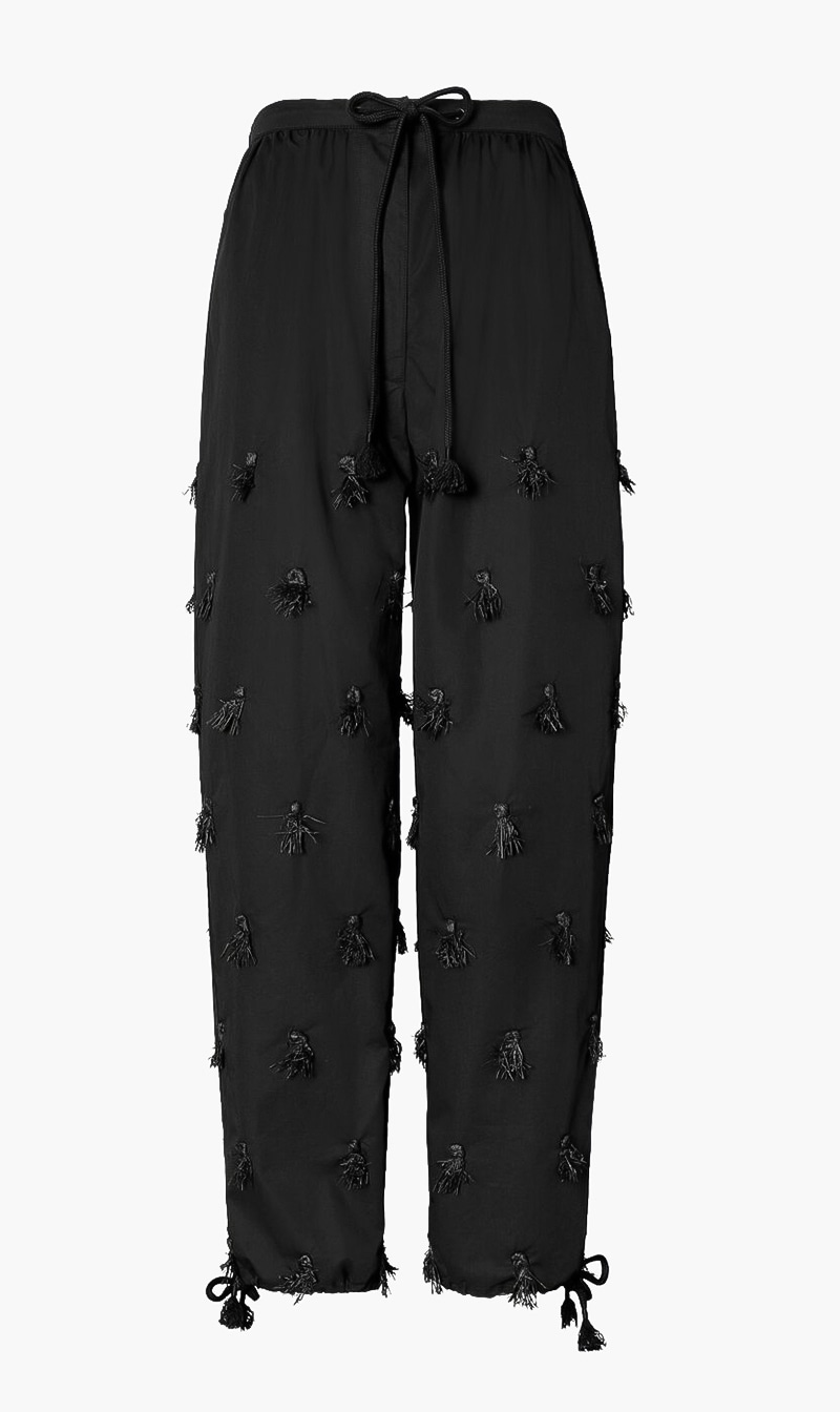 

Tory Burch Black Poplin Drawstring Pants for Women | The Deal Outlet