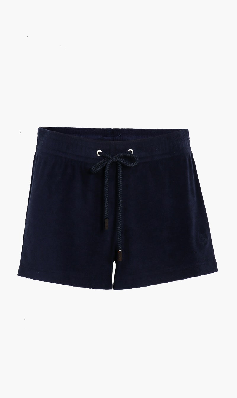 

Vilebrequin Blue Solid Terry Shorts for Women | The Deal Outlet