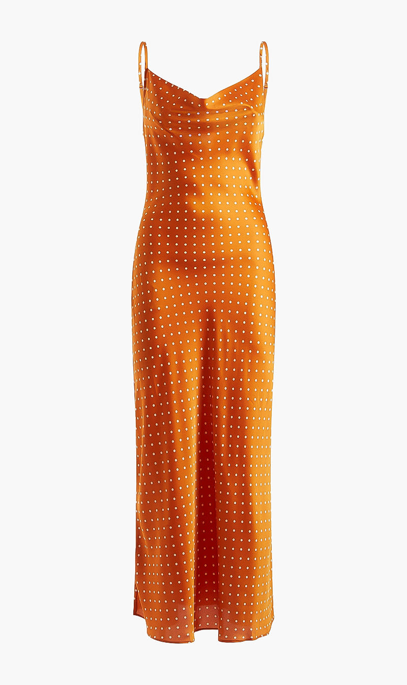 

Danielle Polka Dot Dress, Orange