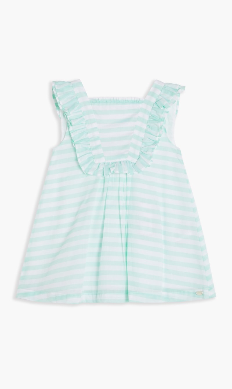 

Tartine Et Chocolat Blue Green Dress for Kids | The Deal Outlet