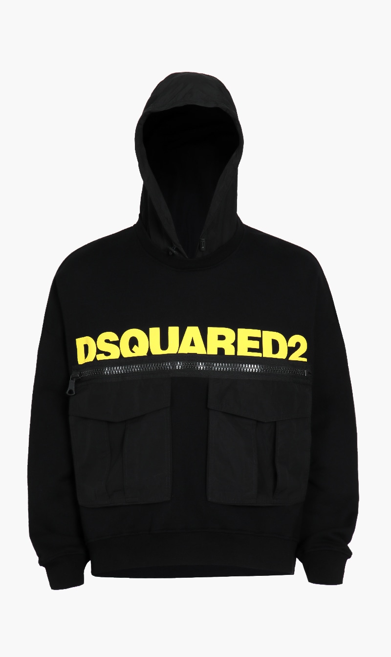 

Logo Print Hoodie, Black