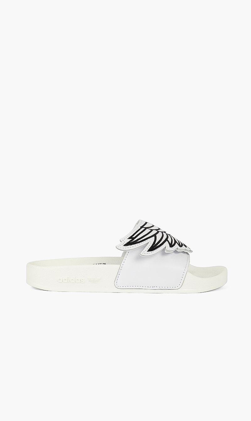 

Monogram Adilette Slides, White