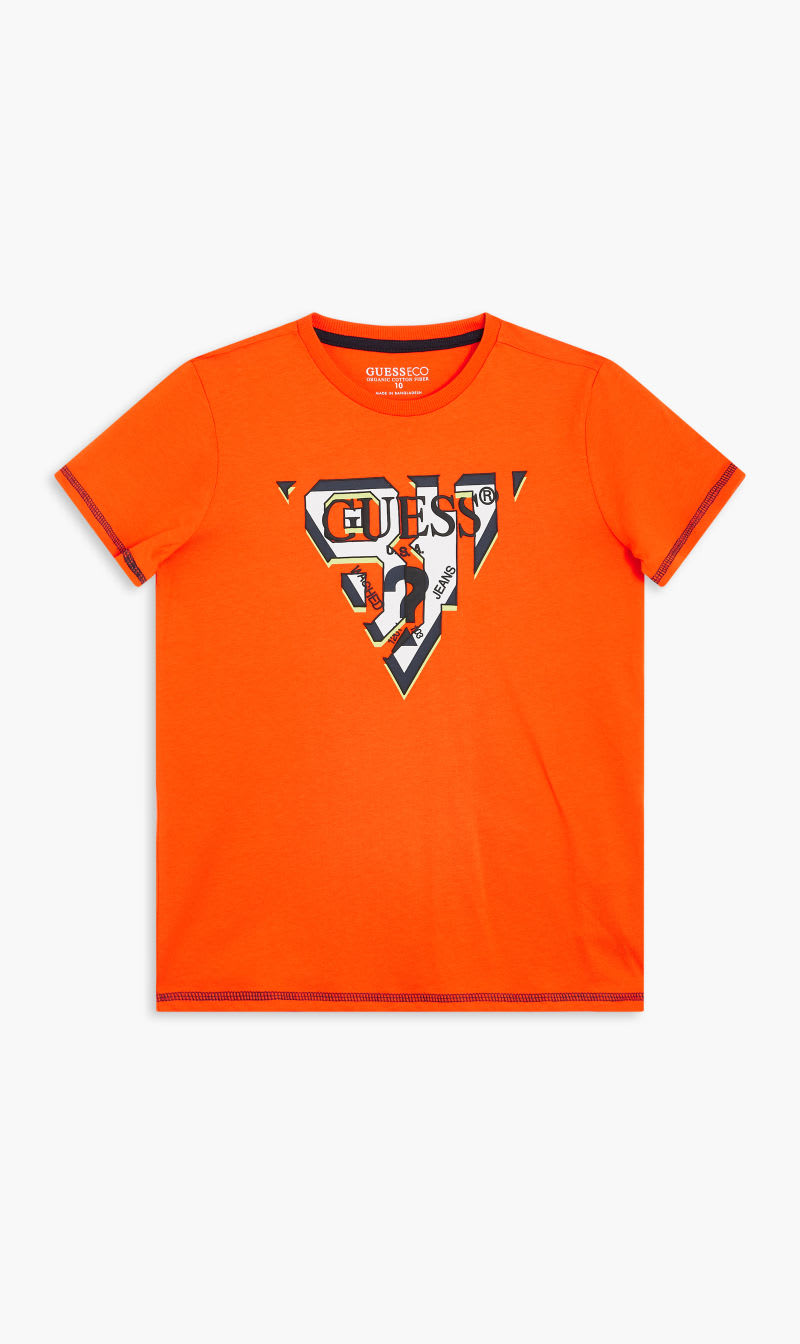 

Guess Orange Ss T-shirt - Organic Cotton 160gsm for Boys | The Deal Outlet