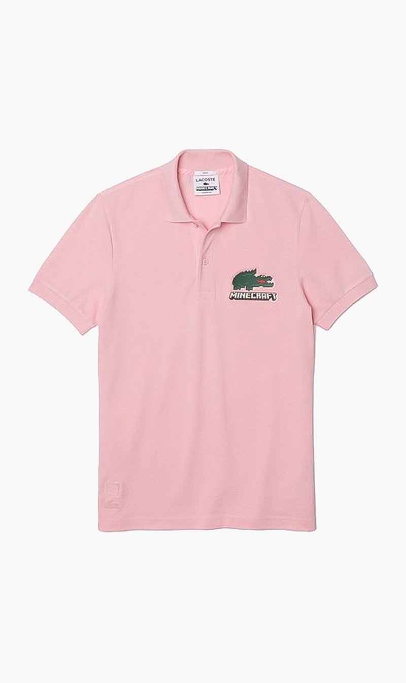 

Lacoste Pink Classic Logo Polo for Men | The Deal Outlet