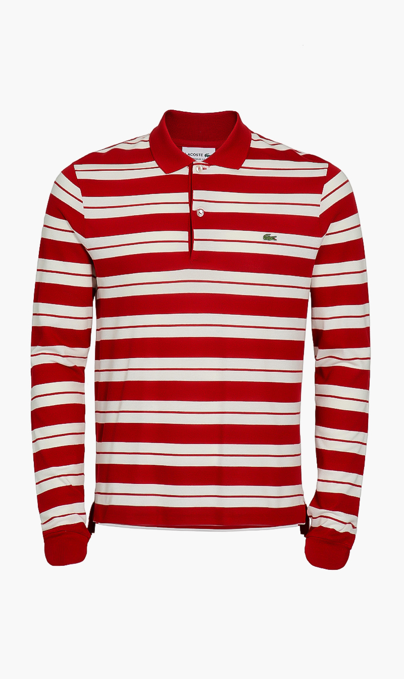 

Classic Long Sleeve Polo, Red