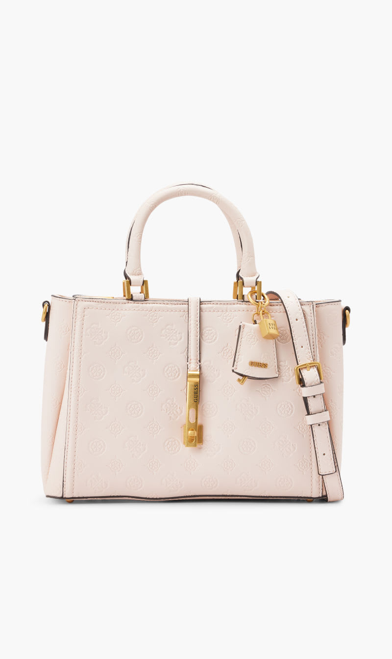 

Guess Pink James Logo Girlfriend Satchel for Women | The Deal Outlet