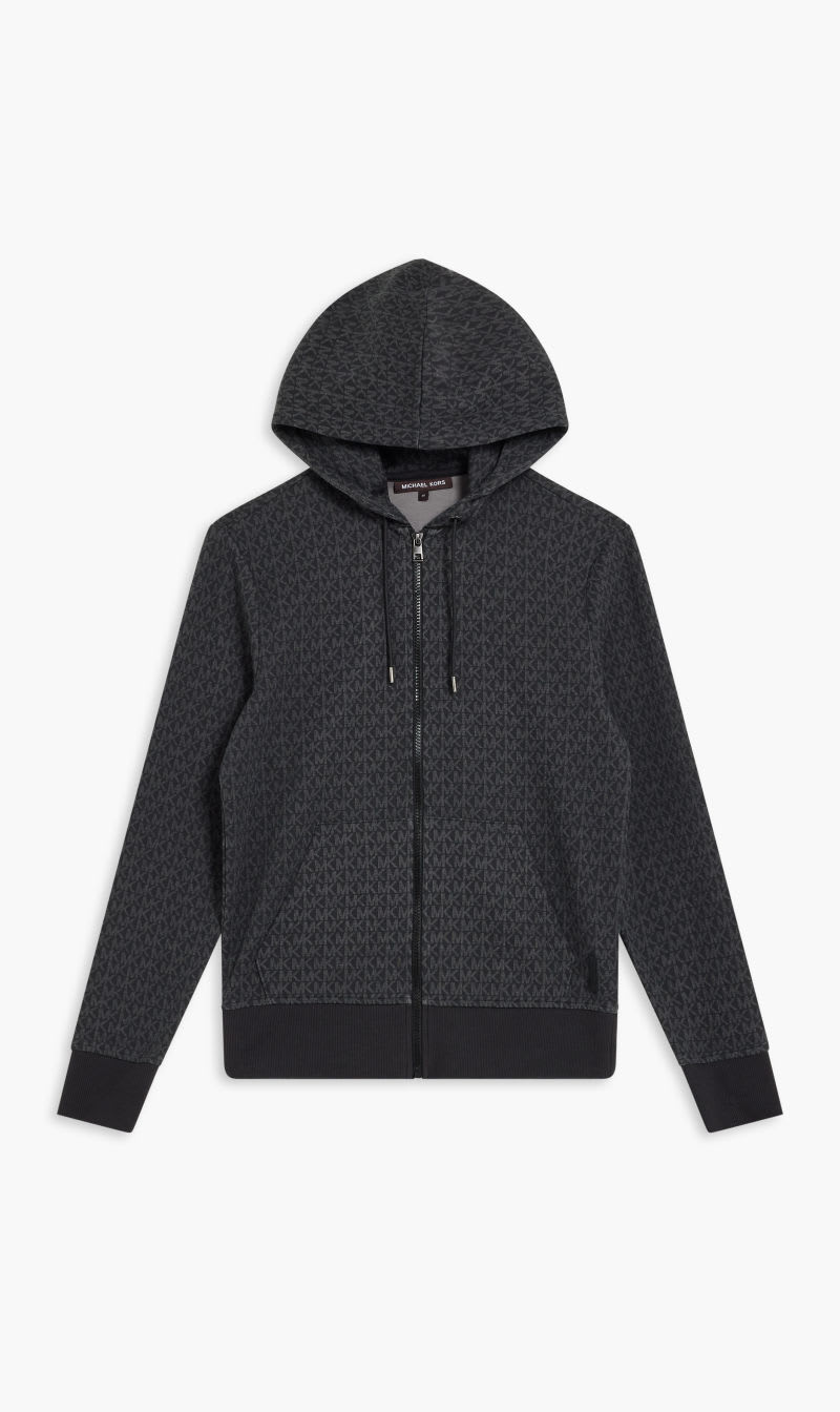 

Michael Kors Black Mk Sig Print Hood for Men | The Deal Outlet