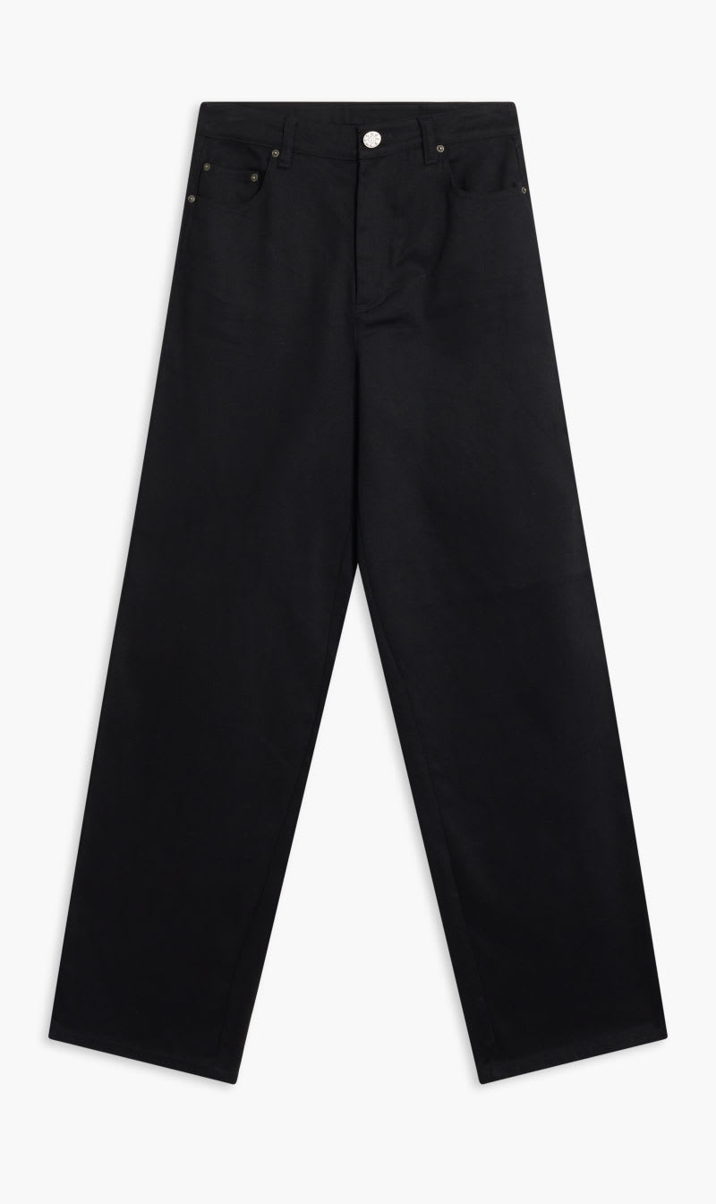 

Rotate Birger Christensen Black Dixie Twill Wide Leg Pants for Women | The Deal Outlet