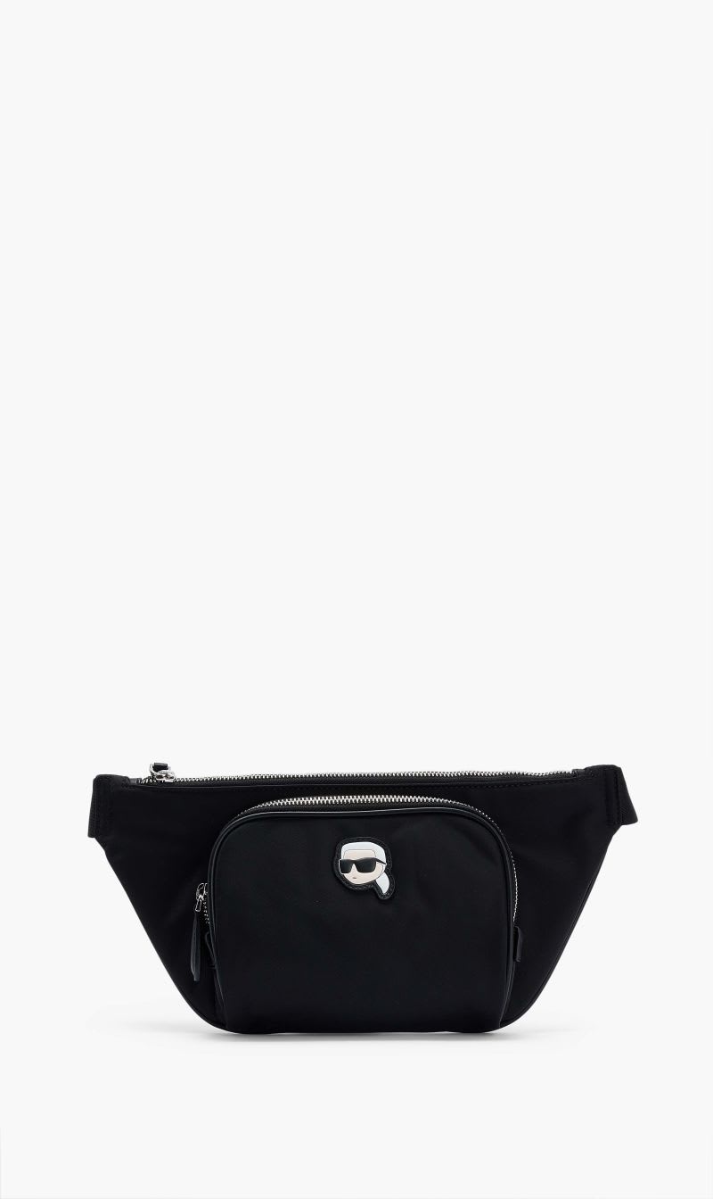 

Karl Lagerfeld Black Kikonik 20 Nylon Bumbag for Women | The Deal Outlet