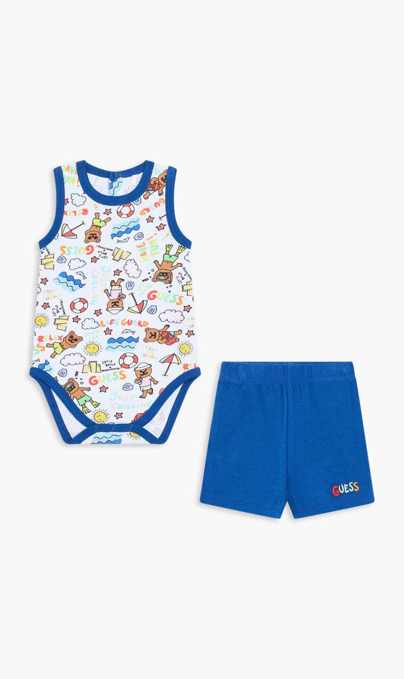 

Guess Blue Body Shorts Set | The Deal Outlet