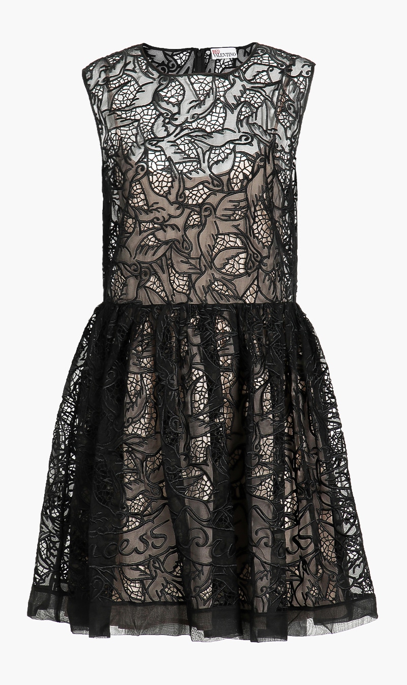 

Red Valentino Lace Silk Dress