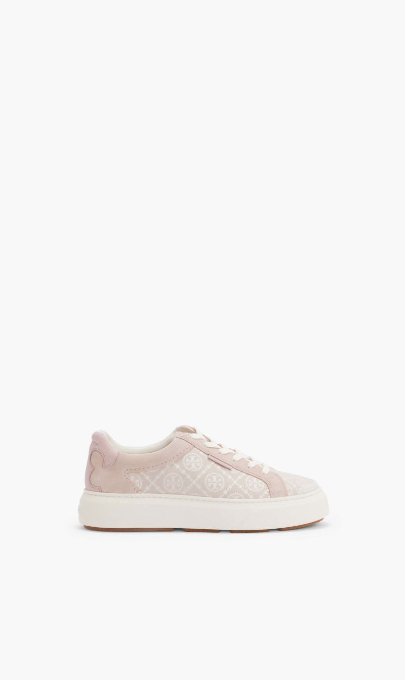 

Tory Burch Pink T Monogram Ladybug Sneaker for Women | The Deal Outlet