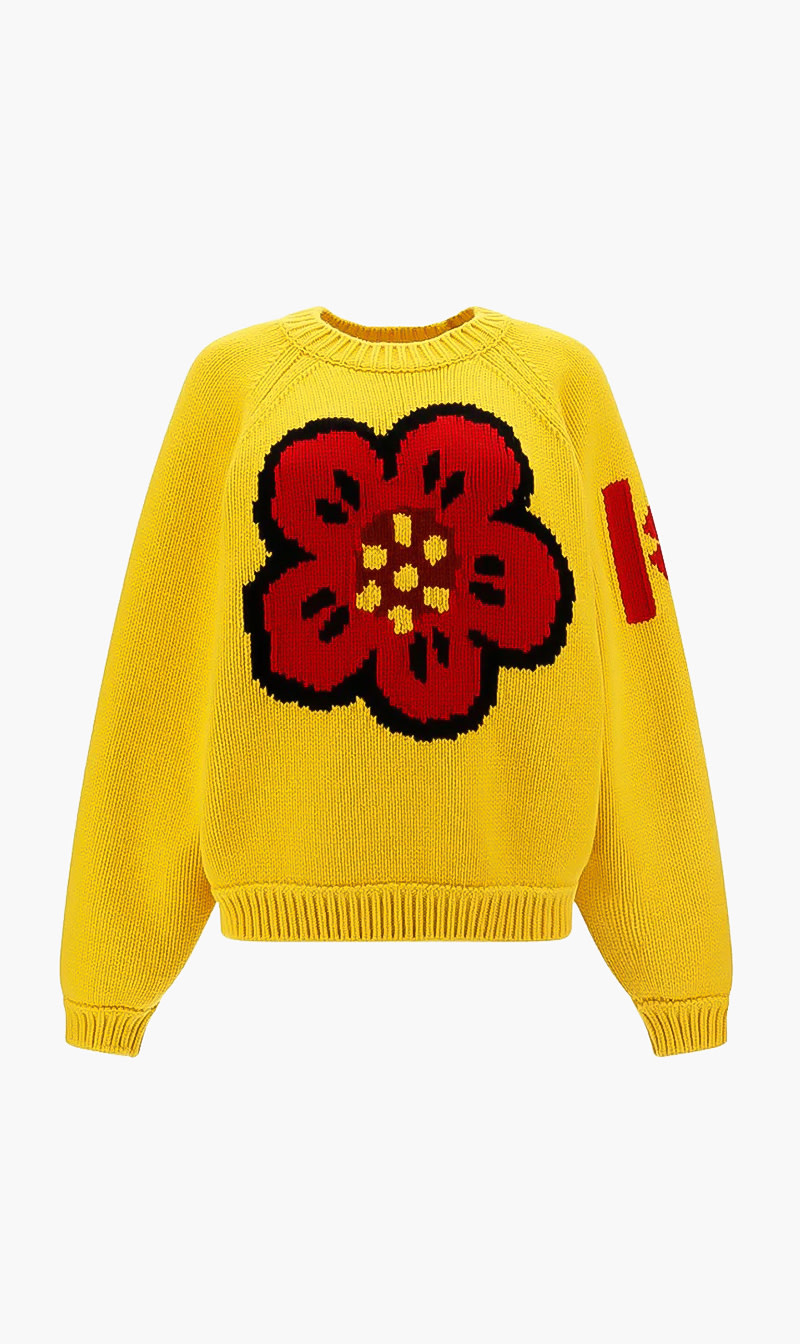 

Kenzo Yellow Graphic Comfort Sweater for Women | The Deal Outlet