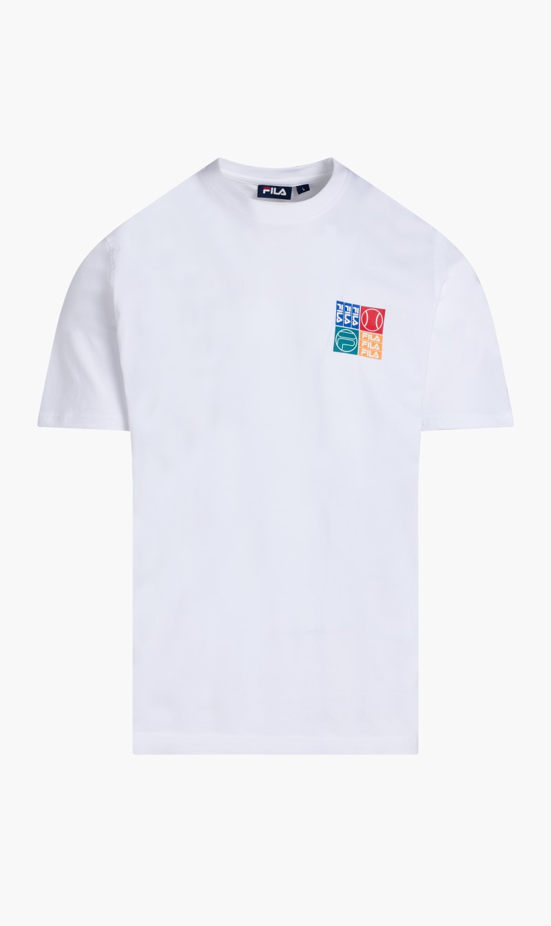 

Fila White Jarvis Graphic T_shirt for Men | The Deal Outlet