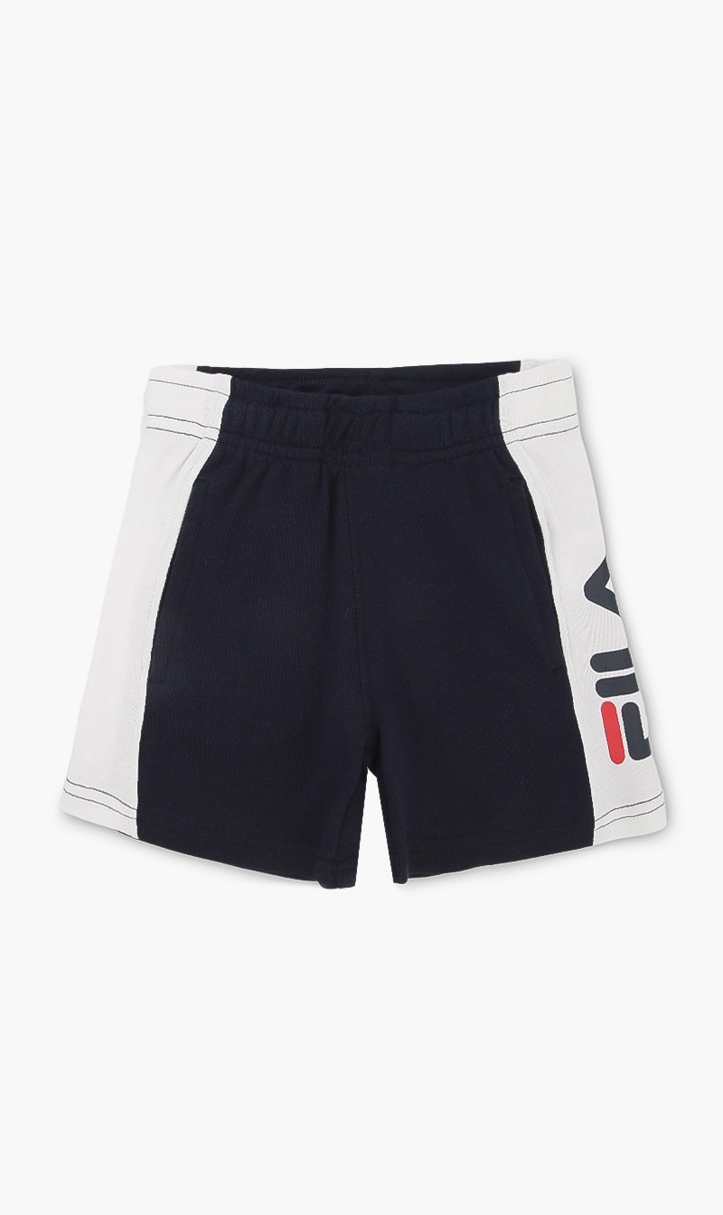 

Panelled Short With Logo, Blue