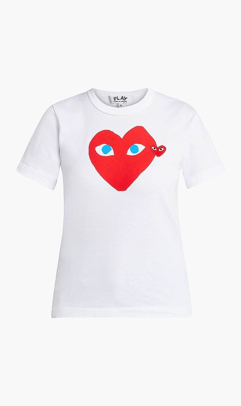 

Two Hearts Logo T-shirt, White