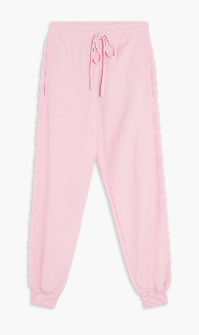 

Greca Wool & Cashmere Sweatpants, Pink