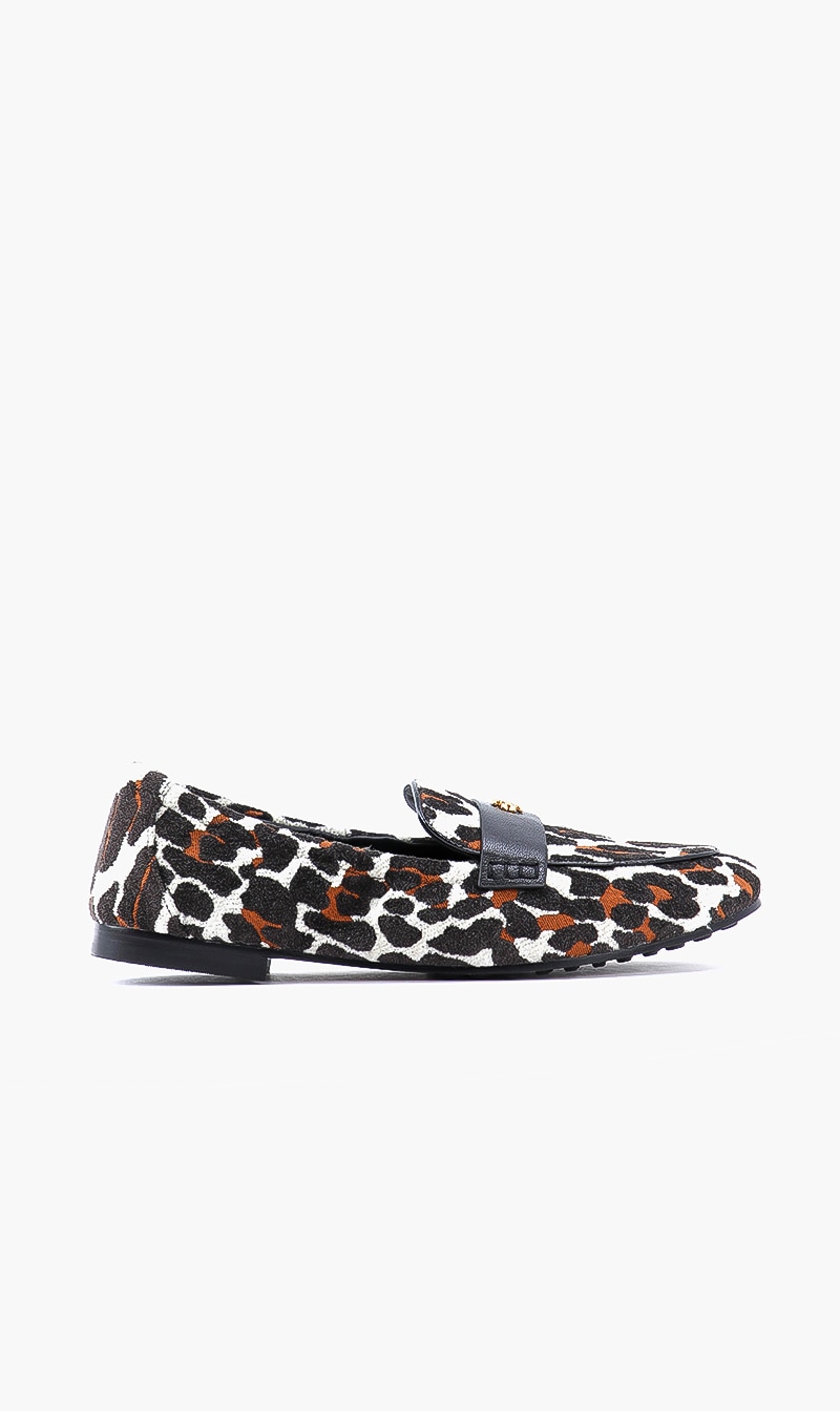 

Tory Burch Multi-color Reva Leopard Velvet Loafers for Women | The Deal Outlet