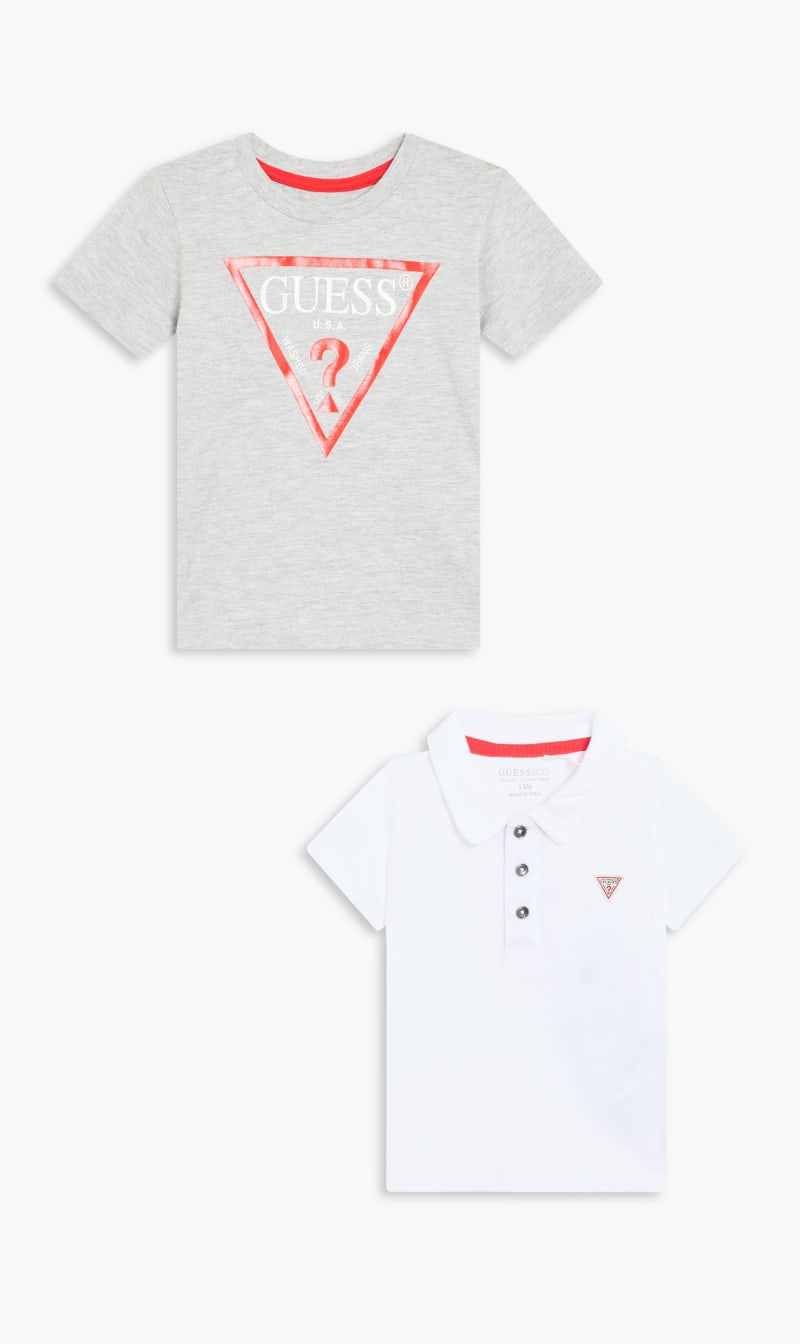 

Guess White Organic Piquet T-shirts for Boys | The Deal Outlet