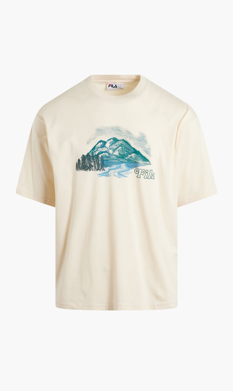 

Fila Beige Trevour Graphic Tee for Men | The Deal Outlet