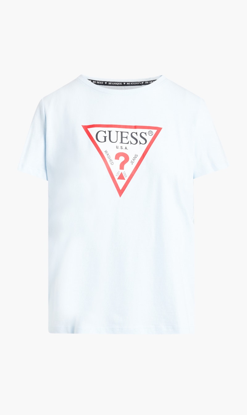 

Guess Blue Classic Logo Top for Women | The Deal Outlet