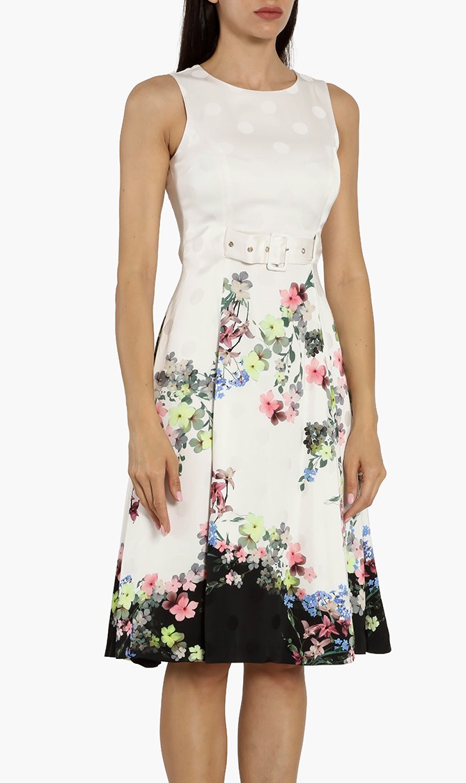 

Camylle Pergola Belted Midi Dress